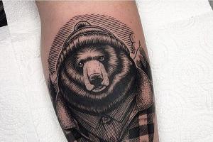 Значение тату медведь с оскалом
